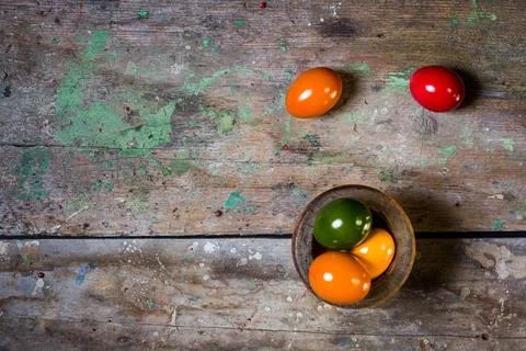 Colorful Easter eggs Stock Photos
