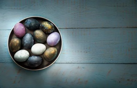 Colorful Easter eggs Stock Photos