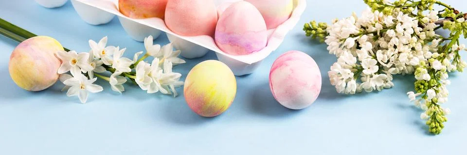 Colorful Easter eggs Stock Photos