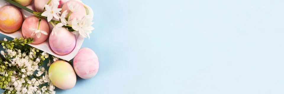 Colorful Easter eggs Stock Photos