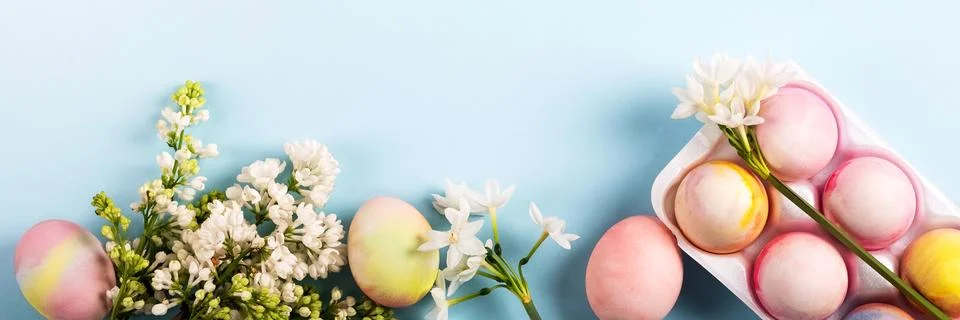 Colorful Easter eggs Stock Photos