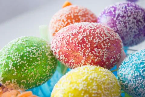 Colorful Easter Eggs Stock Photos