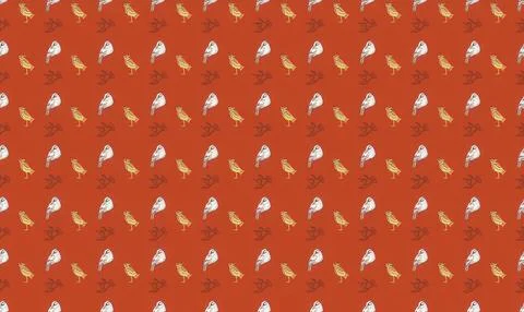 Colorful easter eggs on red background for spring celebration Stock Illustration
