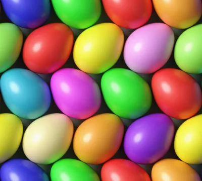 Colorful Easter eggs seamless background Illustrazione stock