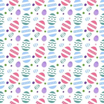 Colorful easter seamless pattern. Easter seamless pattern. Easter pattern. .. Stock Illustration