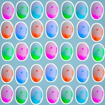 Colorful easter small stones background 스톡 일러스트