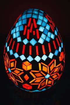 Colorful  Eastern Egg Stock Photos