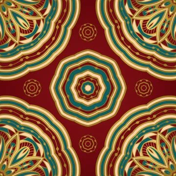Colorful eastern ornament. Stock Illustration