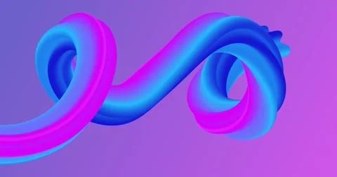 Colorful echo 3D shapes, background with Neon Colors and Liquid gradients Stock Footage 242758798