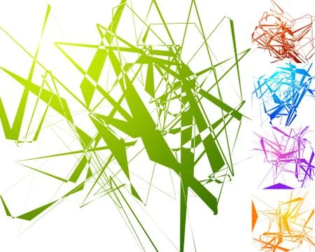 Colorful edgy pattern set Иллюстрация