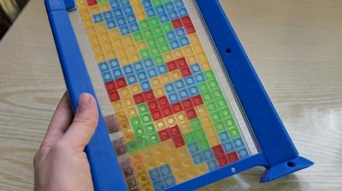 Colorful Educational Shape Sorting Game for Children Foto stock