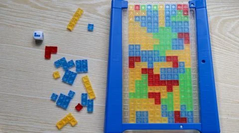 Colorful Educational Shape Sorting Game for Children Foto stock