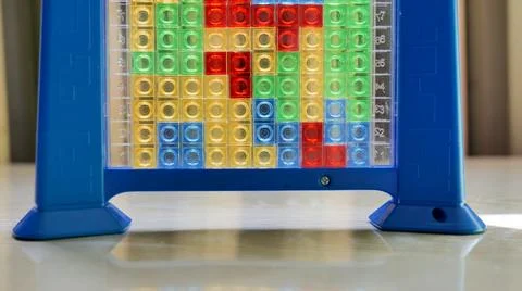 Colorful Educational Shape Sorting Game for Children Foto stock