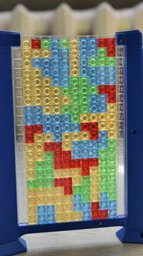 Colorful Educational Shape Sorting Game for Children. Vertical photo Foto stock