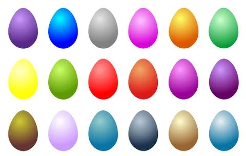 Colorful eggs Stock Illustration