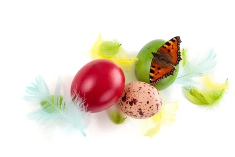 Colorful  eggs. Stock Photos