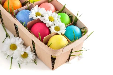 Colorful  eggs. Stock Photos