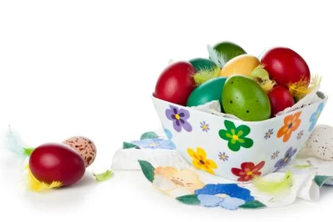 Colorful eggs. Stock Photos