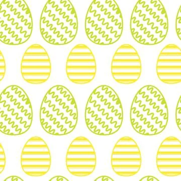 Colorful Eggs Seamless Pattern Happy Easter Background Illustrazione stock