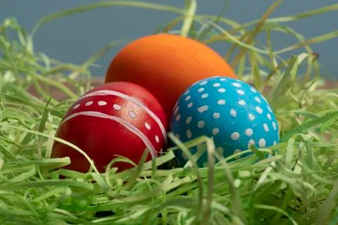 Colorful eggs symbolizing Easter Stock-Fotos