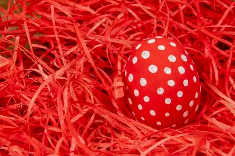 Colorful eggs symbolizing Easter Stock Photos