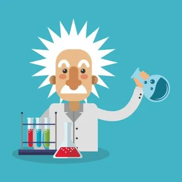 Colorful Einstein design Stock Illustration