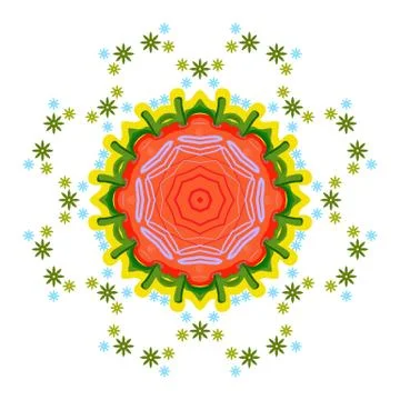 Colorful element on the white background. Stock Illustration