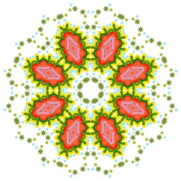 Colorful element on the white background. Stock Illustration