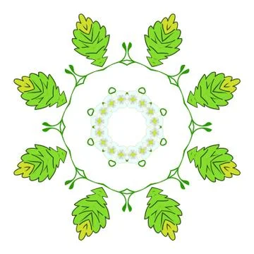 Colorful element on the white background. Stock Illustration