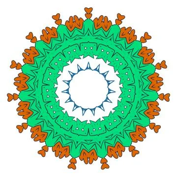 Colorful element on the white background. Stock Illustration