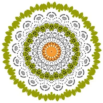 Colorful element on the white background. Stock Illustration