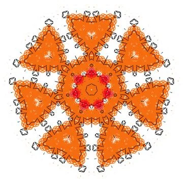 Colorful element on the white background. Stock Illustration