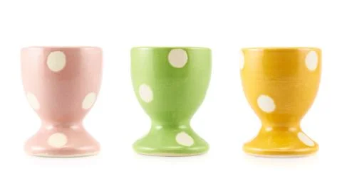 Colorful empty egg holder Stock Photos