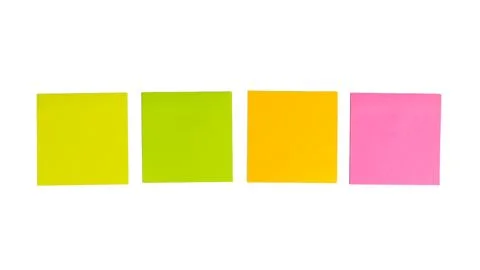 Colorful empty notes Stock Photos