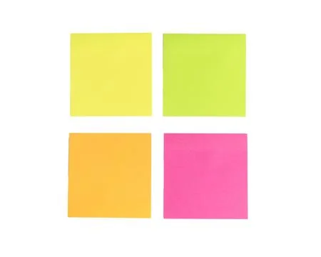 Colorful empty notes Stock Photos