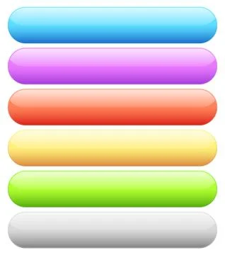 Colorful, empty rounded button, banner backgrounds with blank space. Vector 스톡 일러스트