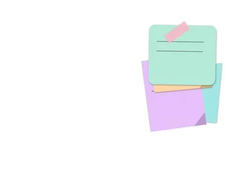 Colorful envelope icon with papers 스톡 일러스트
