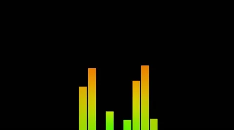 Colorful Equalizer on a Black Background Stock Footage 56269111