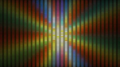 Colorful Equalizer Led Lights Stage Stock Footage 108756231