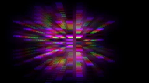 Colorful Equalizer Led Lights Stage Stock Footage 108756694