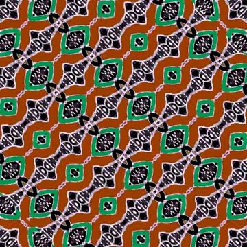 Colorful Ethnic Geometric Pattern 스톡 일러스트