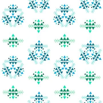 Colorful ethnic seamless pattern design Stock-Illustration