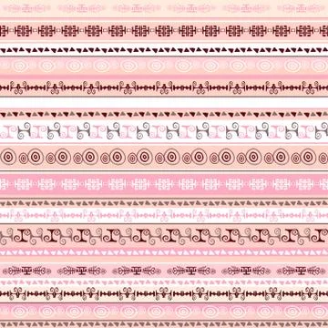 Colorful ethnic seamless pattern design Stock Illustration