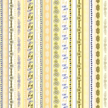 Colorful ethnic seamless pattern design Stock Illustration