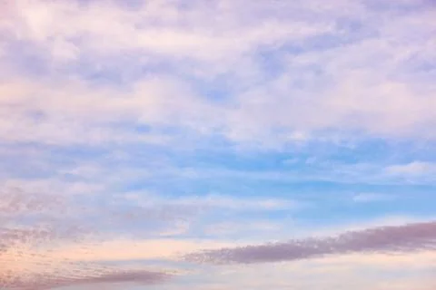 Colorful evening sky with clouds Stock Photos
