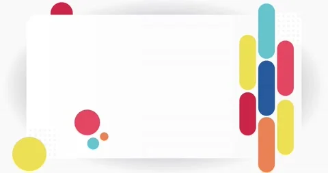 COLORFUL EVENT BANNER TEMPLATE Stock Footage 204779695