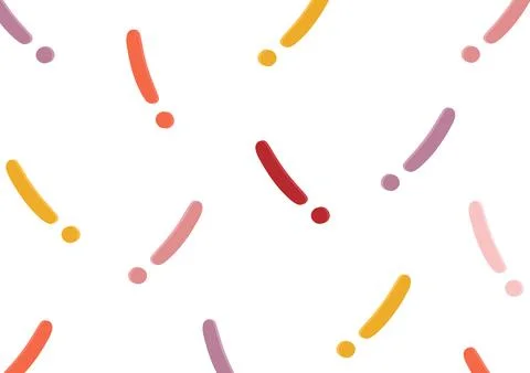 Colorful exclamation mark background Stock Illustration