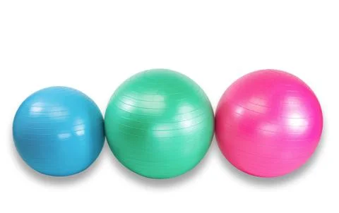 Colorful Exercise Balls Stock Photos