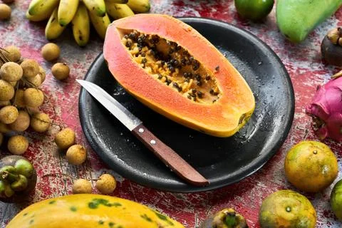 Colorful exotic fruit Stock-Fotos