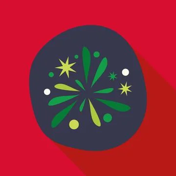 Colorful exploding fireworks celebrating party event and holiday seasons Illustrazione stock
